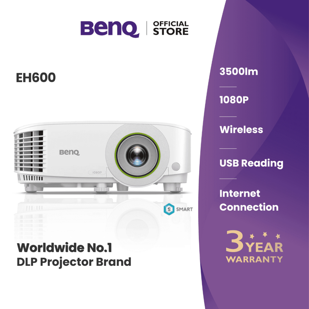 Jual BenQ EH600 3500lm Full HD Wireless Meeting Smart Jual BenQ EH600 3500lm Full HD Wireless Meeting Smart