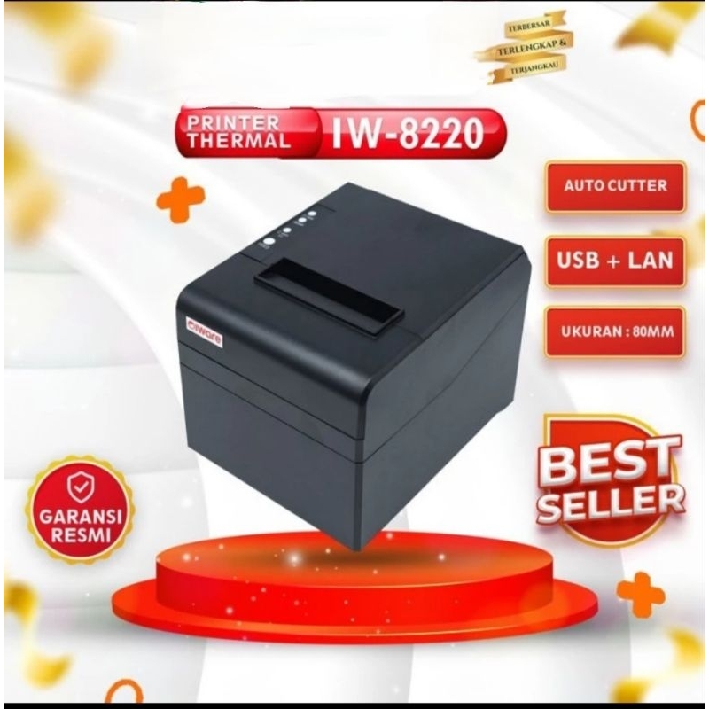 Jual Printer Thermal 80mm Autocutter IW-8220 USB+LAN | Shopee Indonesia