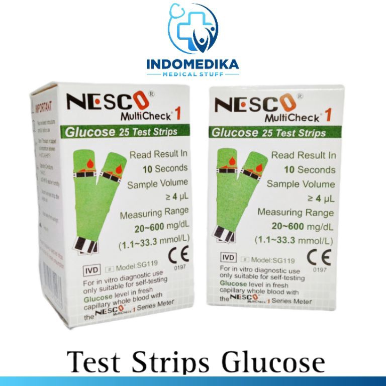 Jual Shopee Mall Strip Gula Nesco Strip Glucose Nesco Strip Nesco Gula Darah Nesco Shopee