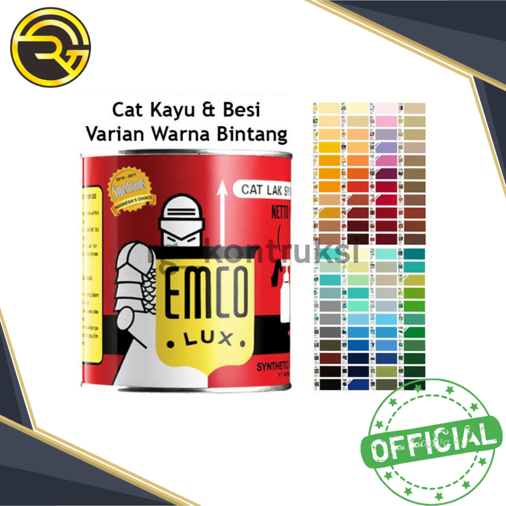 Jual Emco Lux Cat Kayu Besi Kg Warna Coklat Hitam Putih Hitam Dop