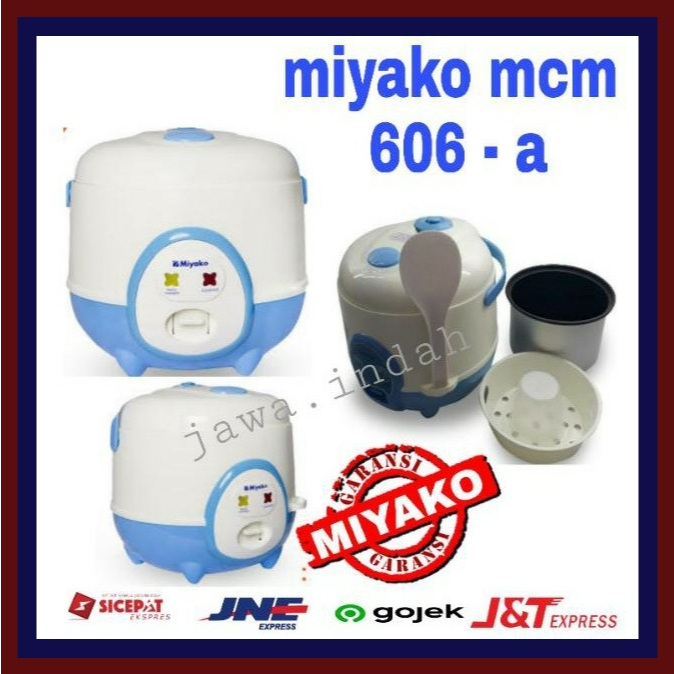 Jual Miyako Magic Com 0,6 Liter MCM 606A Penanak Nasi Rice Cooker ...