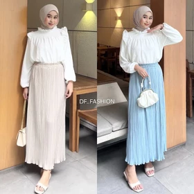 Rok Plisket A Rok Plisket Pleats Rok Plisket Payung Centi Wavy Rok Plisket Payung Wavy