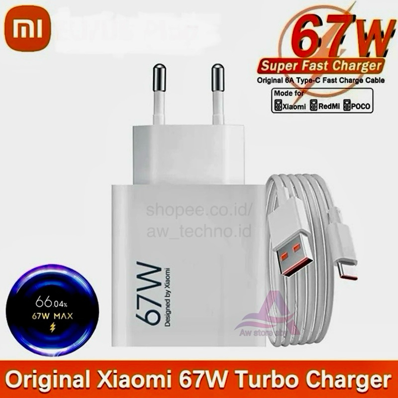 Jual Charger Xiaomi type C TURBO Charge 120W/ 67W/ 65W/ 55W/ 33W/ 27W ...