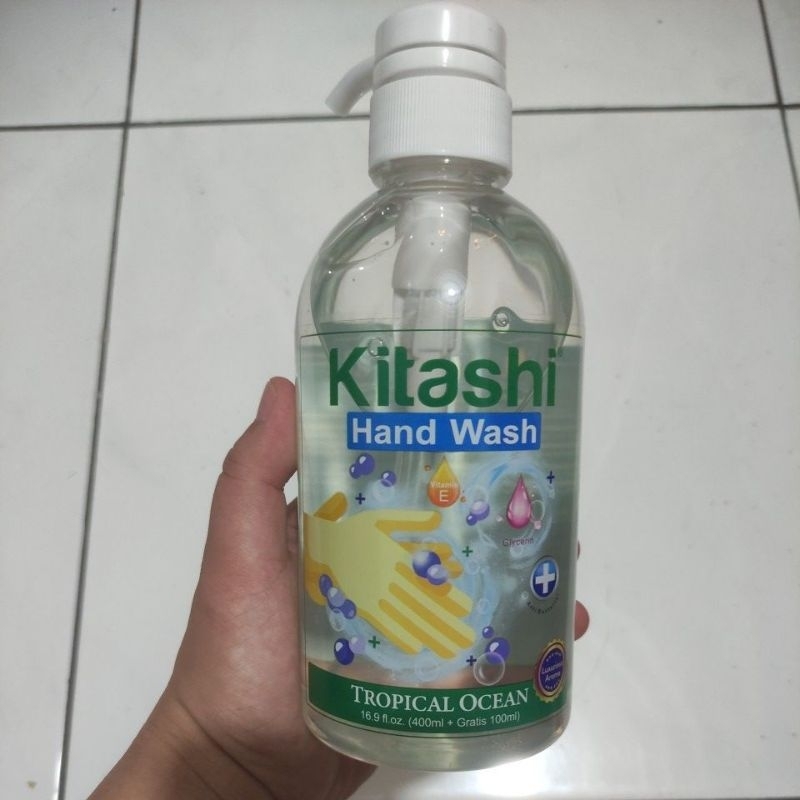 Jual KITASHI HAND WASH TROPICAL OCEAN PUMP 500ML | Shopee Indonesia