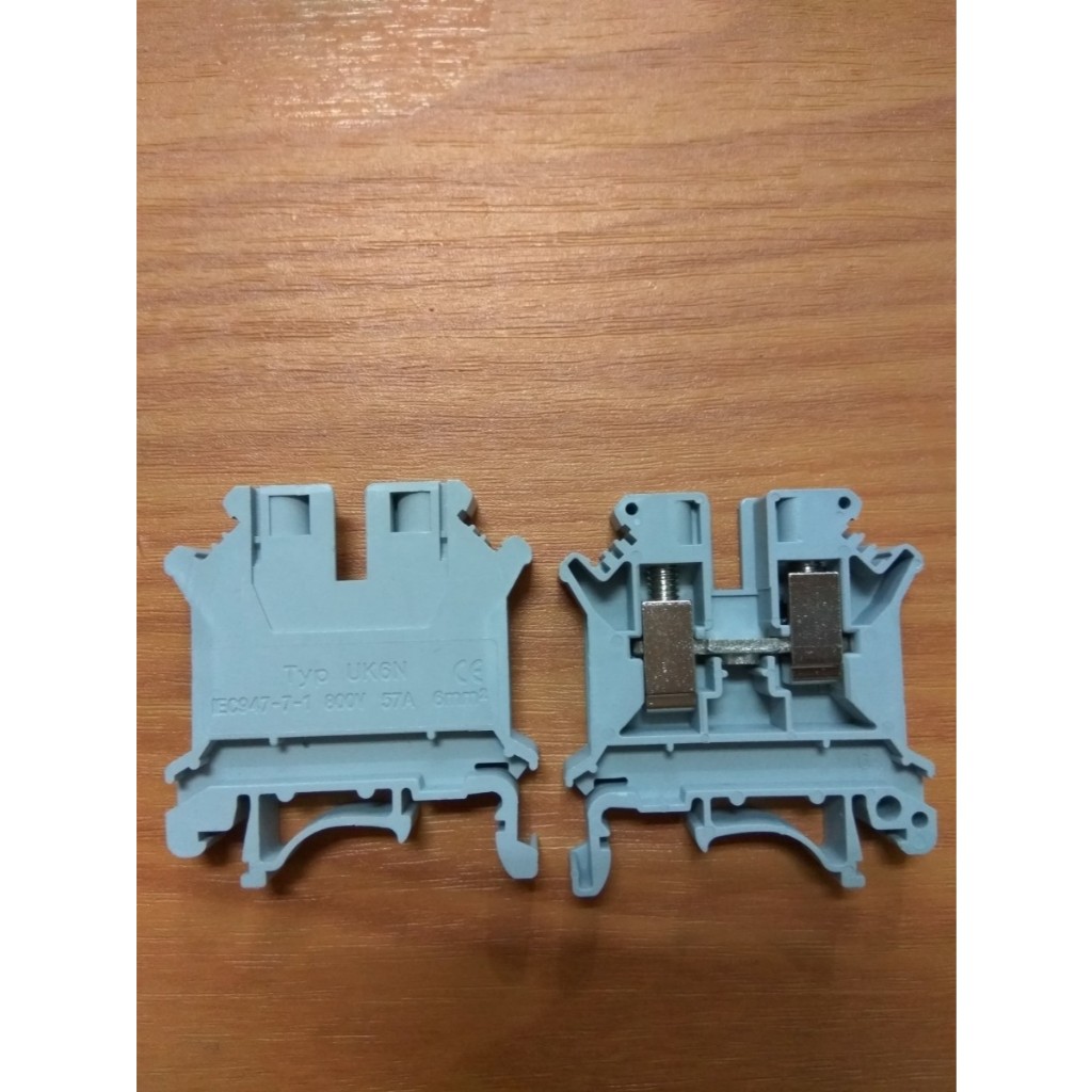 Jual Terminal Block tipe UK (grey) TUK 5N (M3) 4mm | Shopee Indonesia