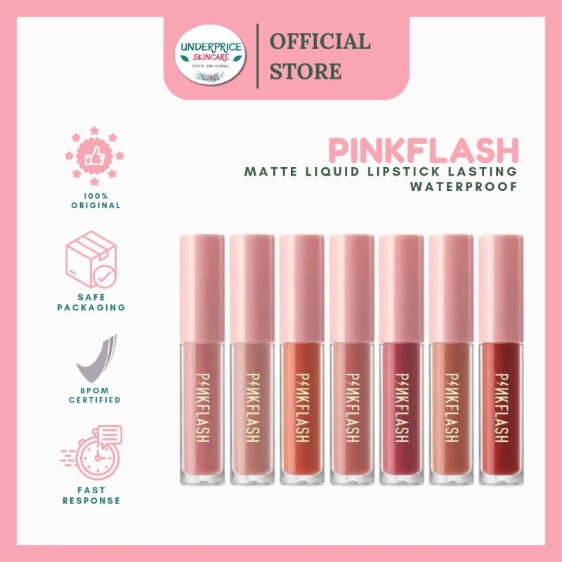 Jual Pinkflash Matte Liquid Lipstick Lasting Waterproof Shopee Indonesia