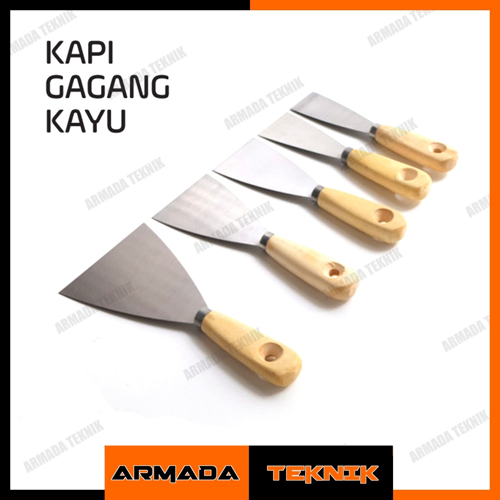 Jual Kapi Skrap Gagang Kayu 1,5 2 2,5 3 4 Inch Wilmer | Shopee Indonesia