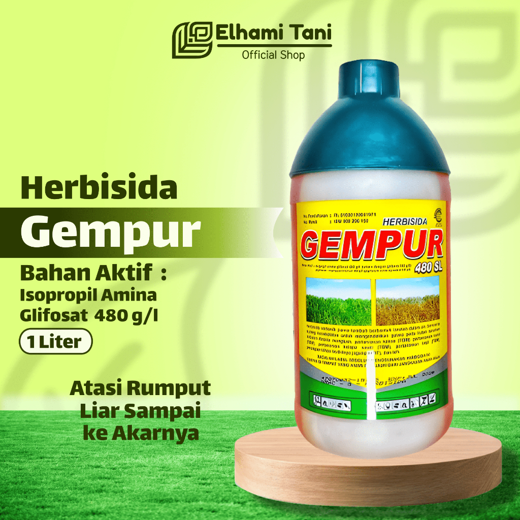 Jual HERBISIDA GEMPUR 1 LITER RACUN PEMBASMI RUMPUT DAN GULMA | Shopee ...