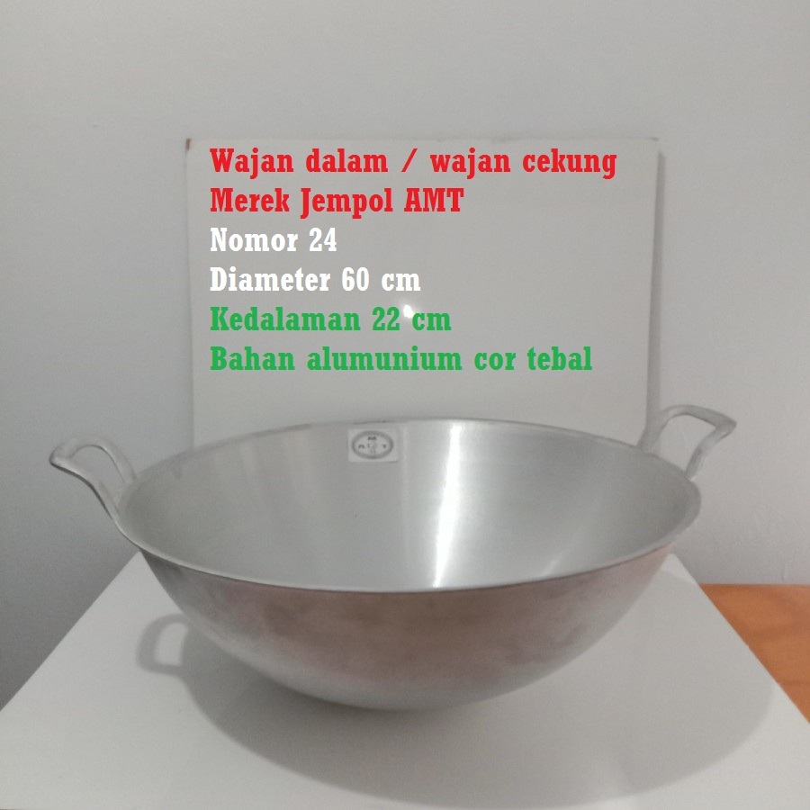 Jual Wok Pan Jempol NO 24 Wajan cekung tradisional katel ketel | Shopee ...