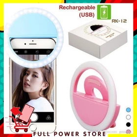FPS Ring Selfie LED Lampu Selfie Bulat Untuk Kamera HP Mikro USB Ring Bulat