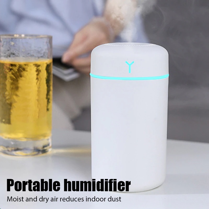 Jual Humidifier Diffuser Design Simple Pelembab Udara Lampu Tidur 420ml ...