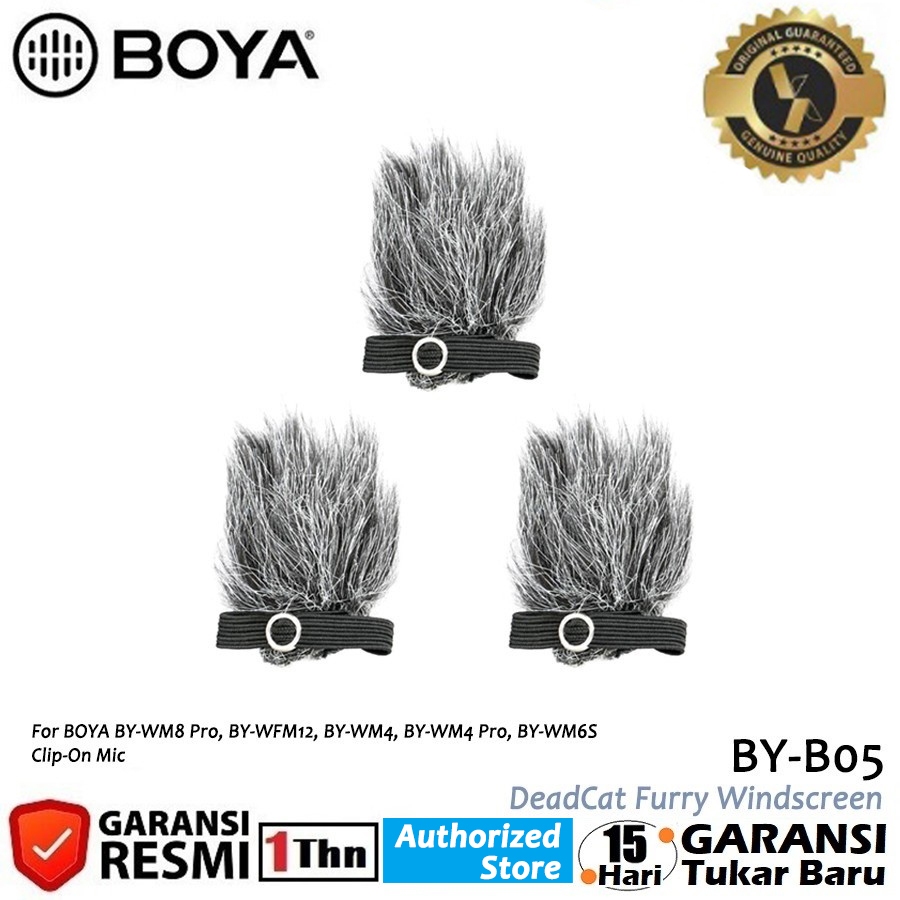 Jual Boya BY-B05 Deadcat Furry Windscreen for Lavalier Microphone ...