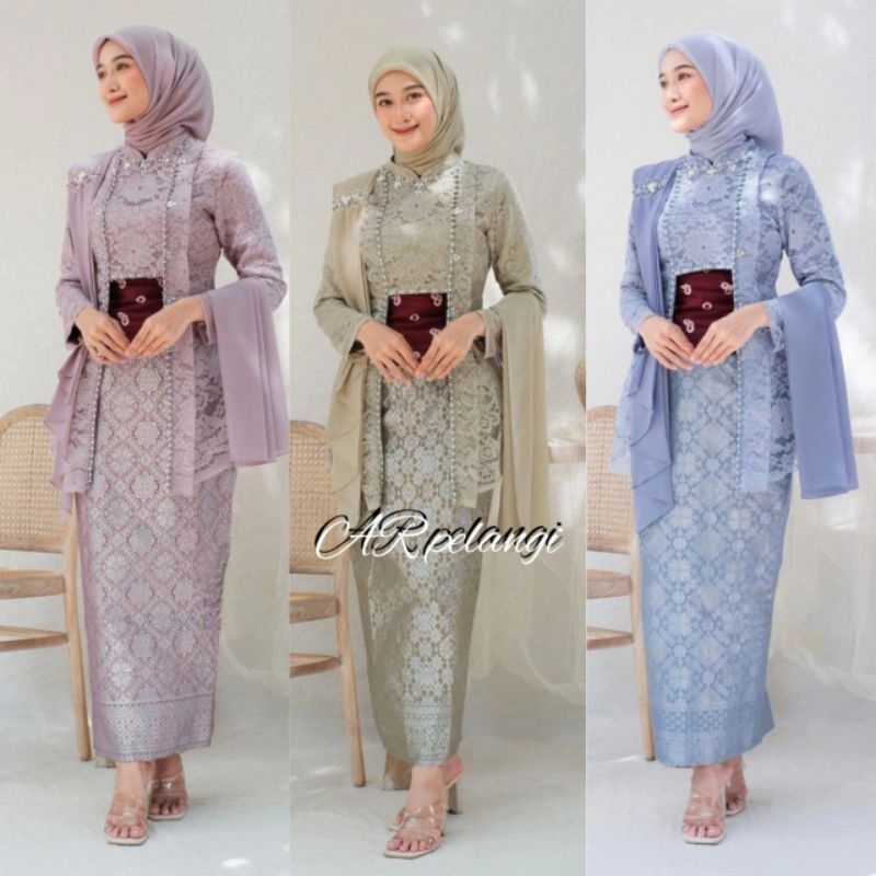 Jual Kebaya Kutu Baru Wisuda Lamaran Tunangan Kekinian Set Kutubaru