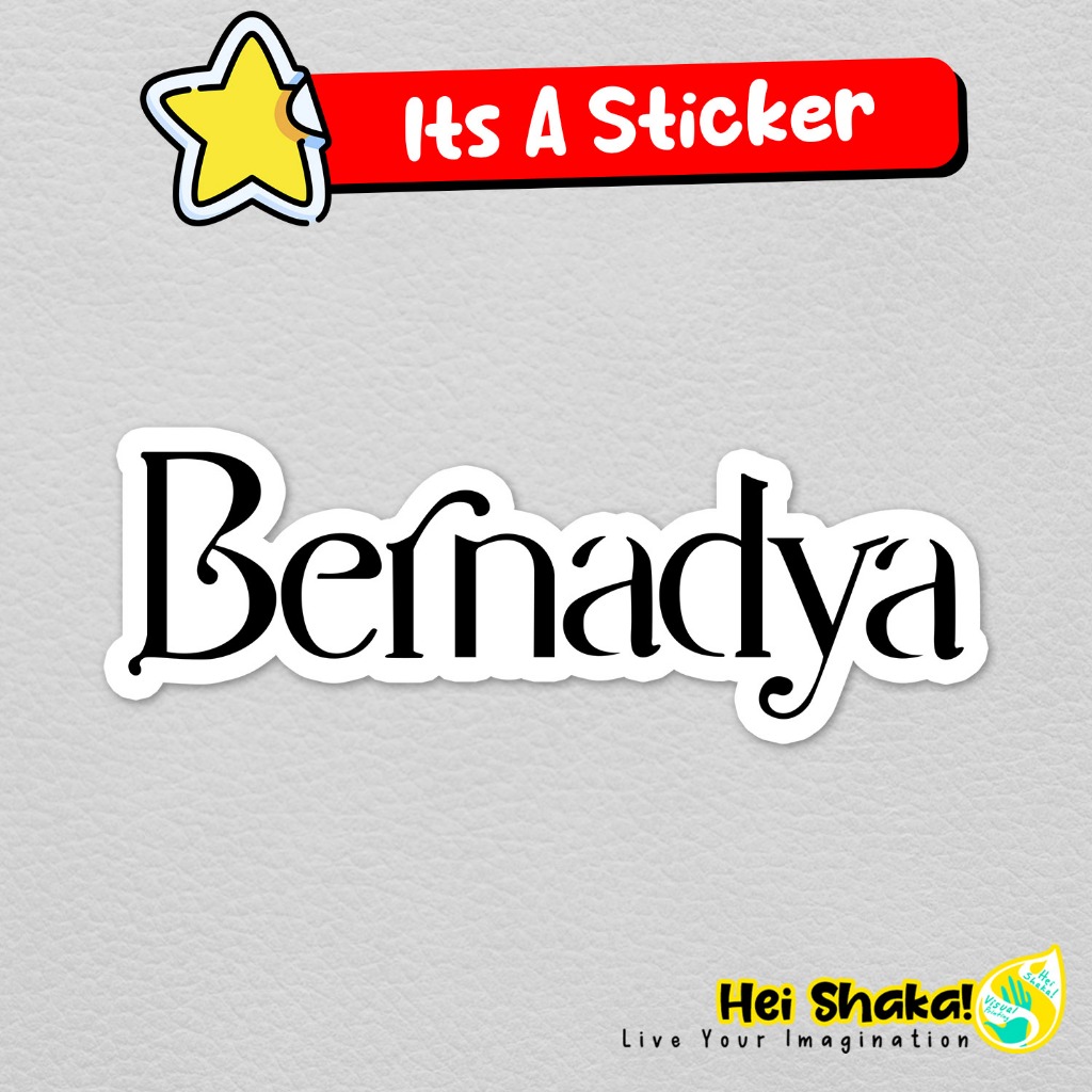 Jual Stiker Bernadya Ribka Jayakusuma Logo Sticker Musisi Musik Vinyl ...