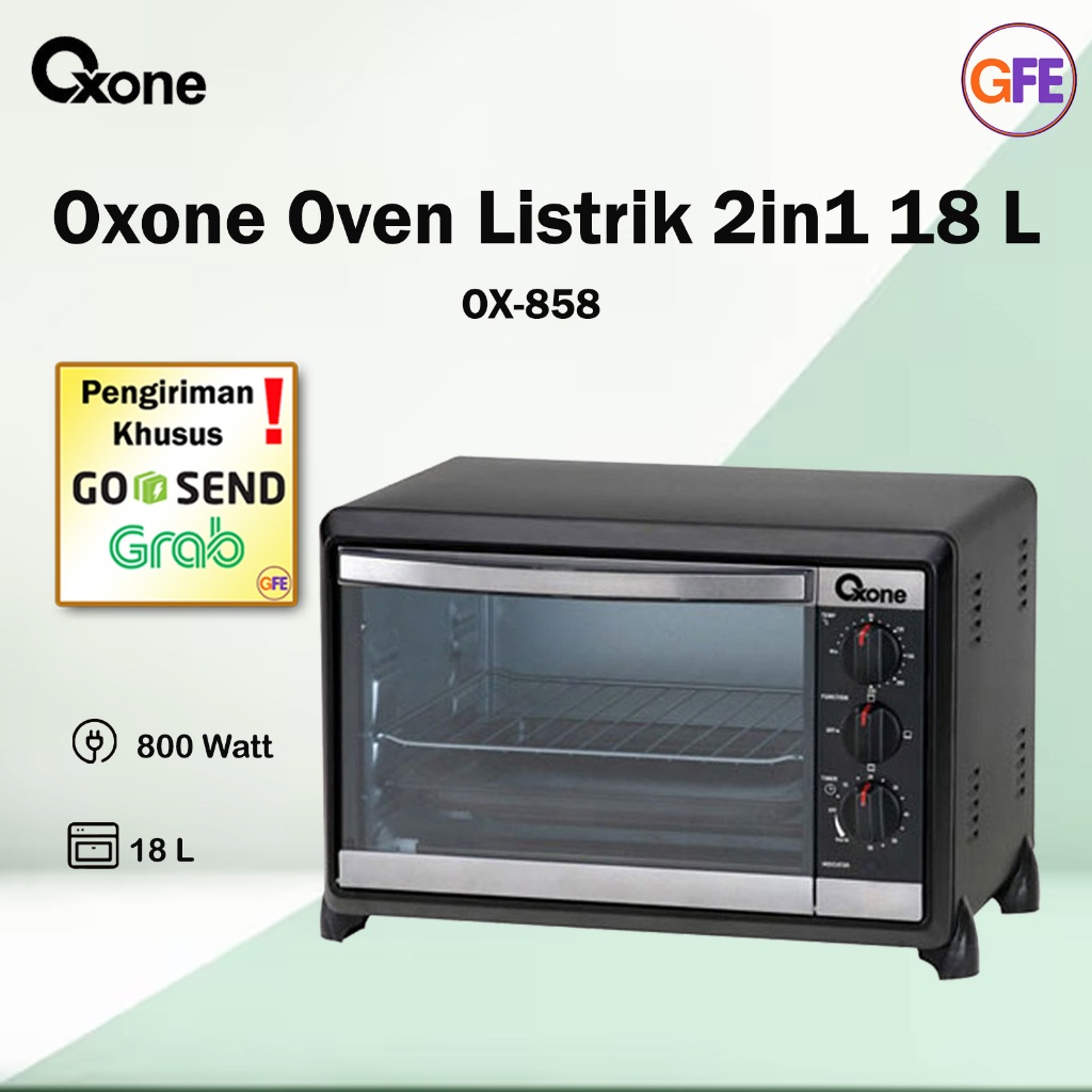 Jual Oxone 2in1 Oven Listrik Serbaguna 18 Liter OX-858 (khusus Gojek ...