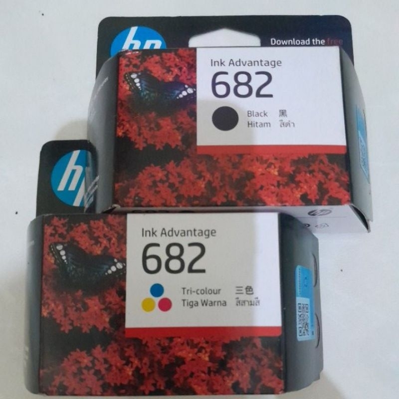 Jual catrige HP 682 Black & Color ORIGINAL | Shopee Indonesia