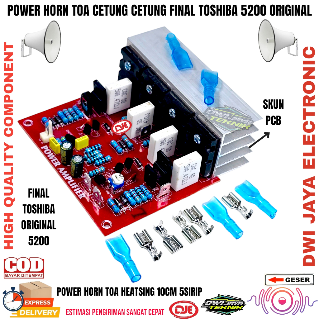 Jual Kit Driver Power Horn TOA Final Toshiba Original Siap Pakai ...