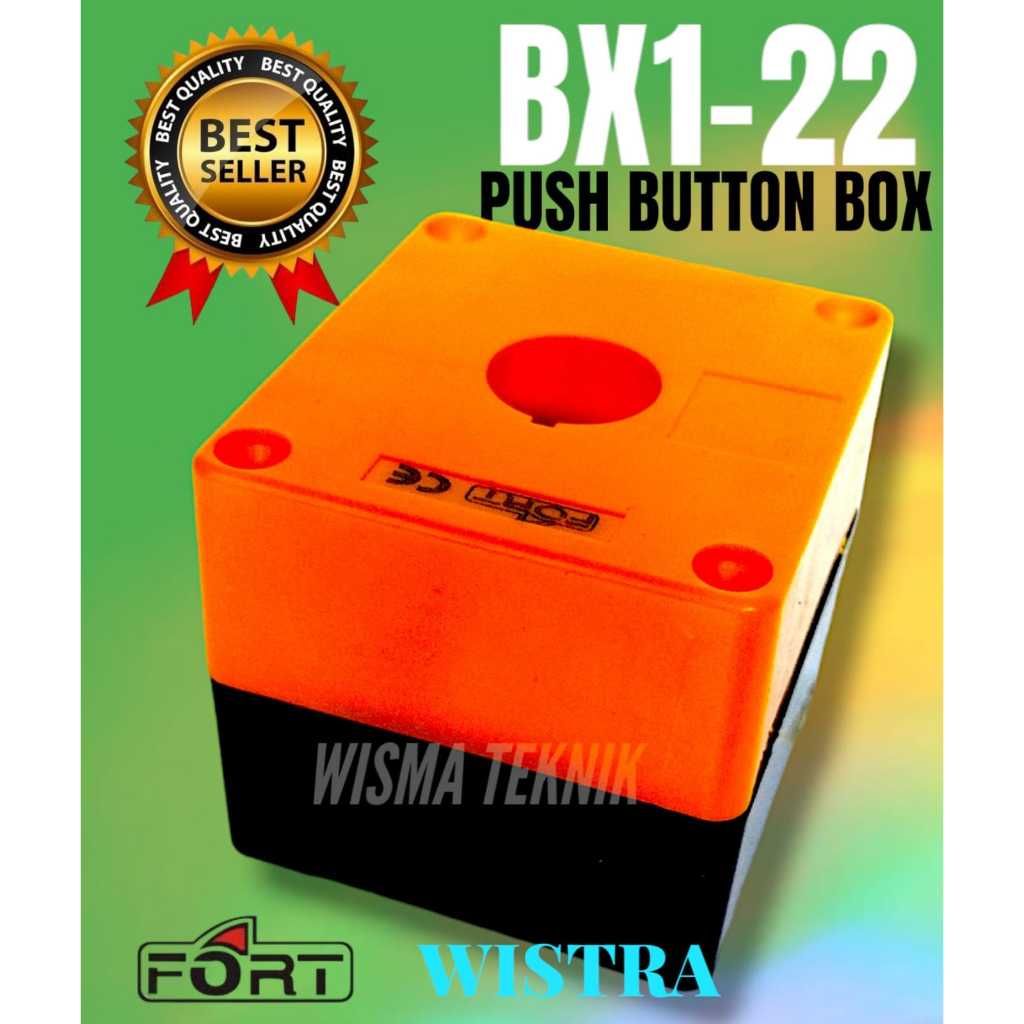 Jual BOX PUSH BUTTON 1 LUBANG FORT BX1-22 KUNING | Shopee Indonesia
