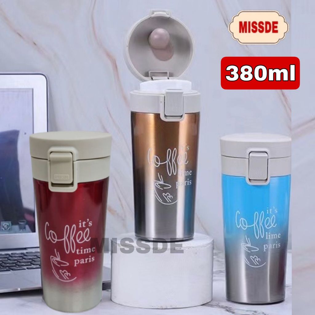 Jual TUMBLER GELAS KOPI / TUMBLR COFFEE / TERMOS KOPI GRADASI 380ML ...