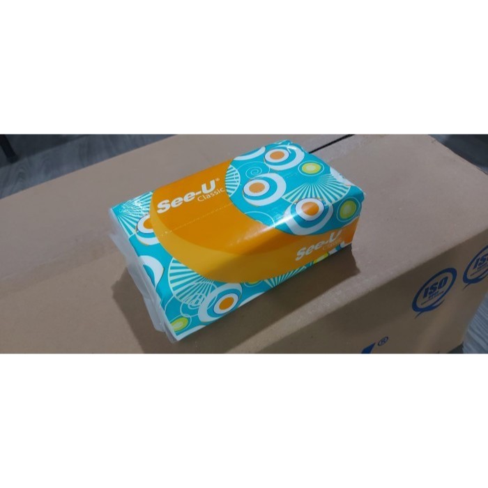 Jual Paket 5 Pcs Tisu Wajah Halus SEE U Classic 160s Facial Tissue 160 ...