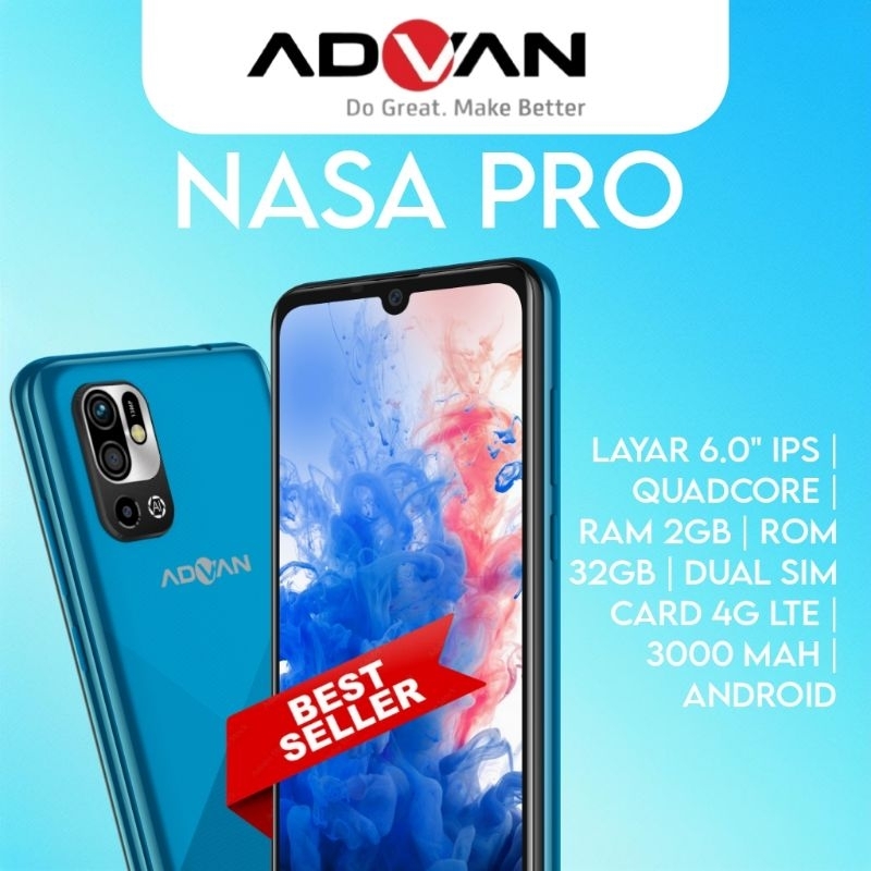 Jual Advan Nasa Pro 2/32 Netizen Hero Kamera 13MP RAM 2GB ROM 32GB ...