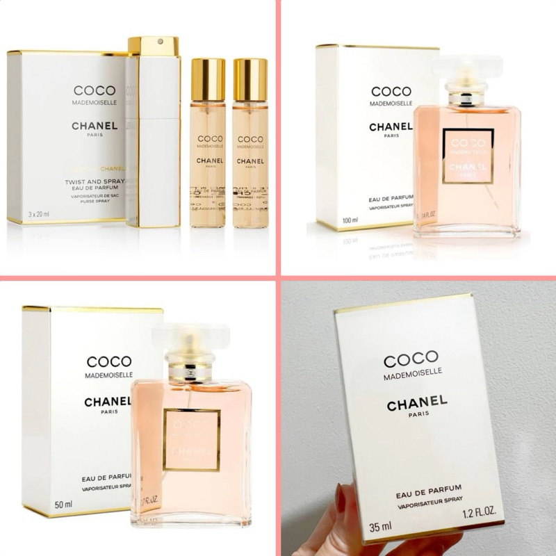 CH N3L Travelling Parfume Coco Mademoiselle EDP 3 x 20ml 35ml 50ml 100ml Parfum 3x20ml 20 ml Travel Refillable Refill