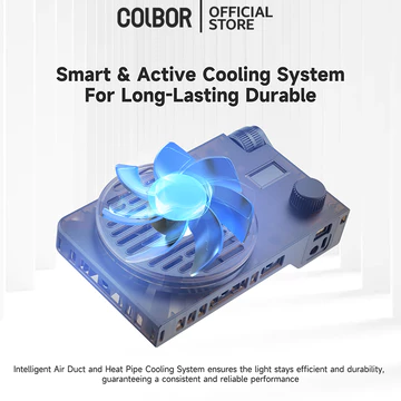 Colbor W60R RGB Lampu Portable Studio LED 60W Video And Foto Lighting