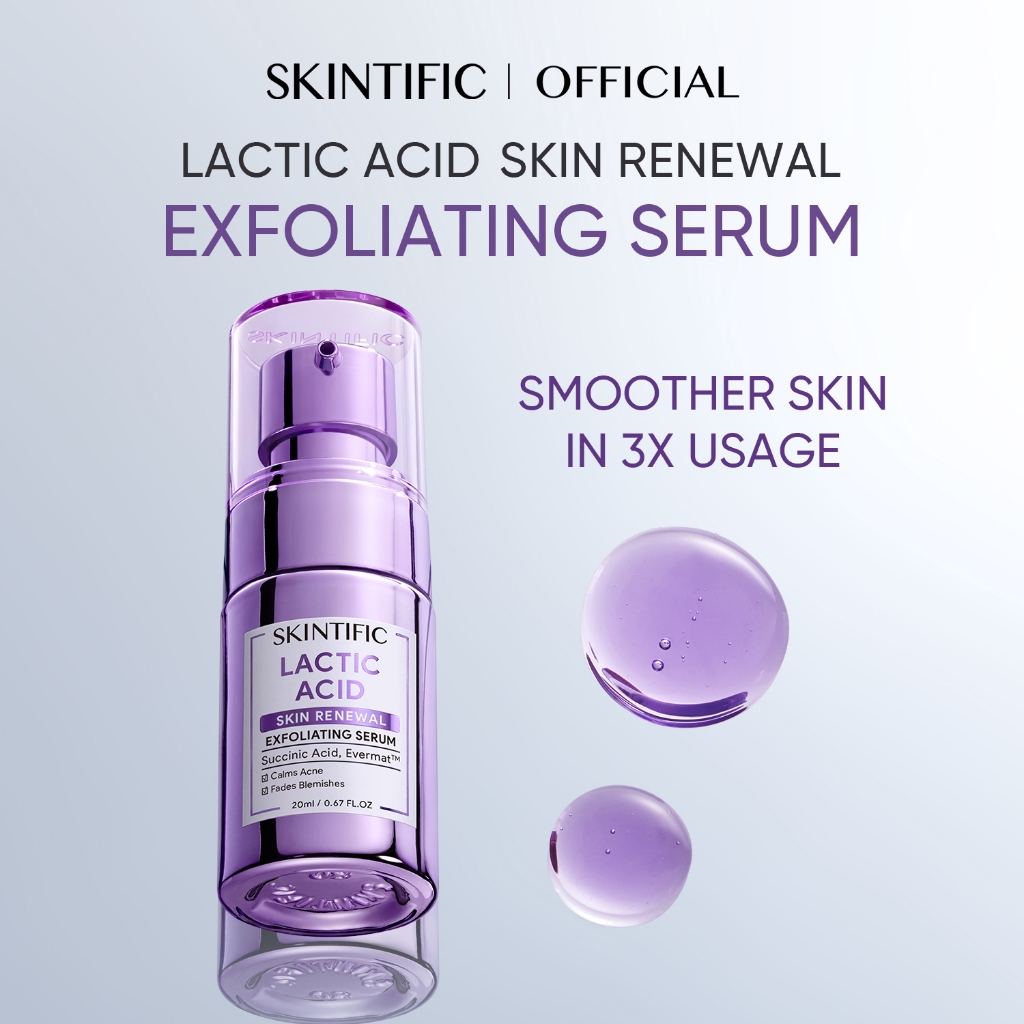 Jual [OFFICIAL] SKINTIFIC Lactic Acid Skin Renewal Exfoliating Serum