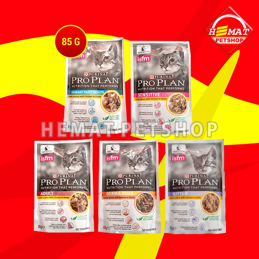 Jual Makanan Kucing Basah Pro Plan Kitten Chicken Gram Pouch Sachet Shopee Indonesia