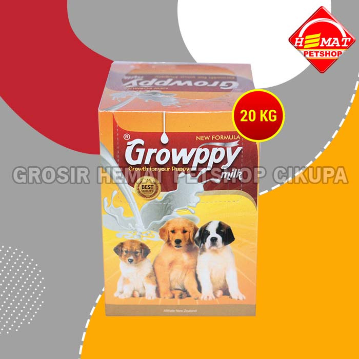 Jual Susu Anjing / Growppy Dog Milk 20 Gram / Dog Milk Sachet 1DUS ...