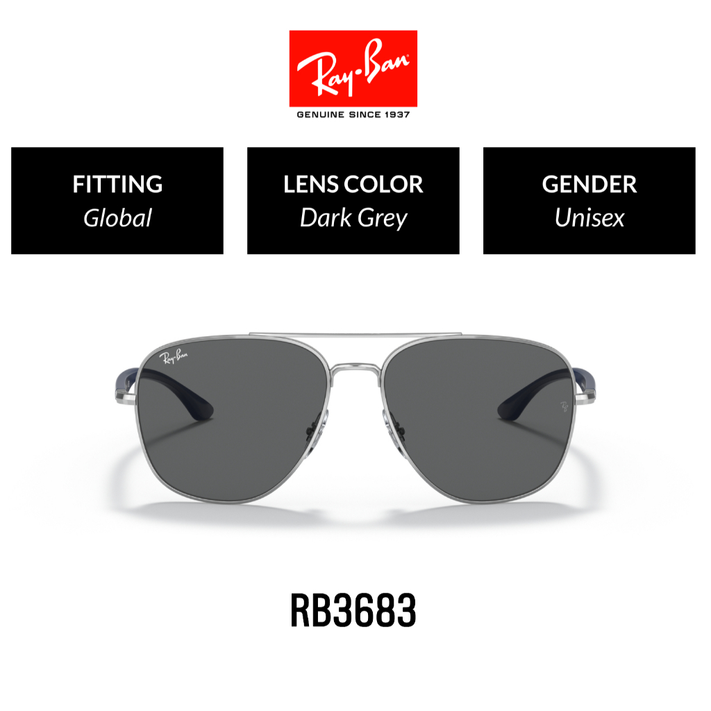 Jual RAY-BAN | RB3683 003/B1 | Sunglasses | 59mm | Shopee Indonesia