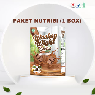 Wookey Weight Coklat - Susu Penambah Berat Badan 220gr Paket Nutrisi 1 Box