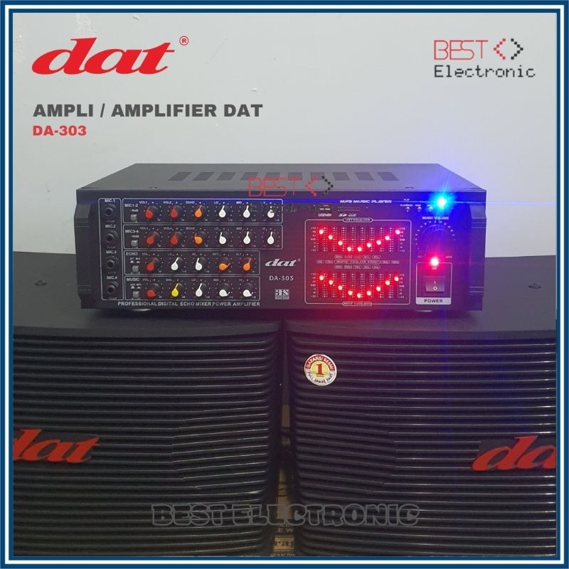 Jual AMPLI KARAOKE DIGITAL EQUALIZER BLUETOOTH AMPLIFIER TREBLE BASS ...