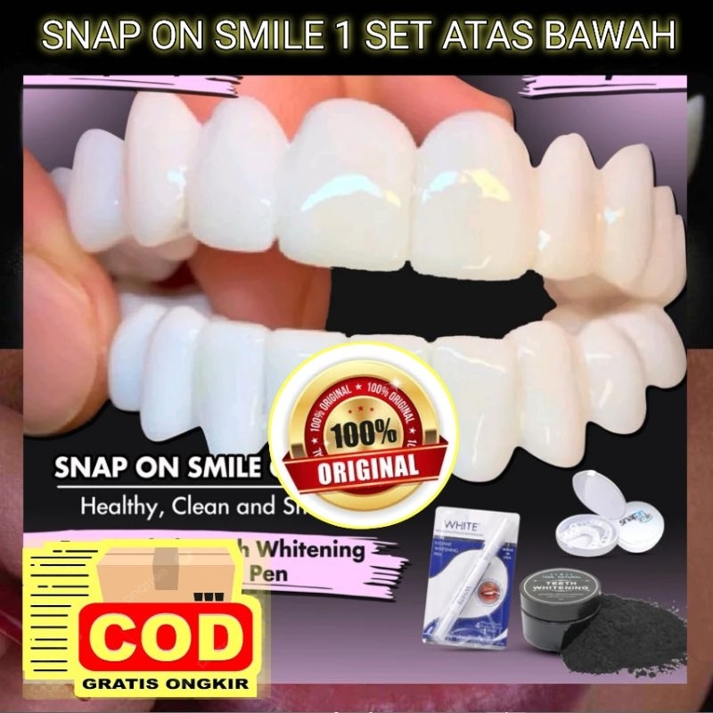 Jual PAKET Gigi Palsu & Pemutih Gigi Best Seller 100% original SNAP On ...