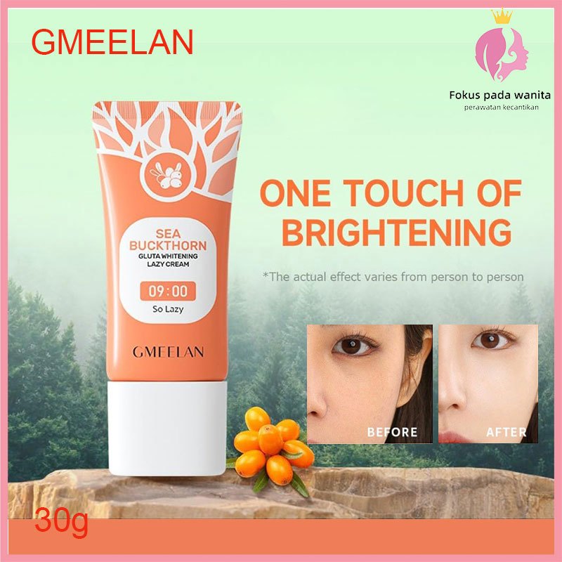 Jual Gmeelan Sea Buckthorn Gluta Whitening Lazy Cream 30g Krim Siang