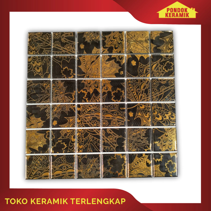 Mosaic Mozaic Mosaik Tile / Keramik Mosaic Tile / Mosaik Batik Persegi S-18-15