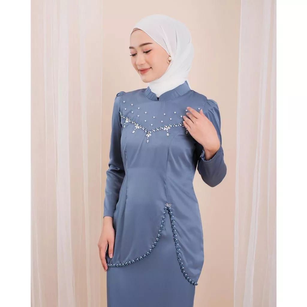 Jual Oneset Felicia Baju Kurung Melayu Dress Pesta Setelan Baju