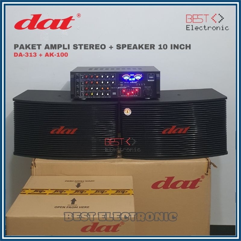 Jual 1 SET 2 SPEAKER PASIF PASSIVE DAT BMB AK 100 AK100 10INCH + AMPLI ...