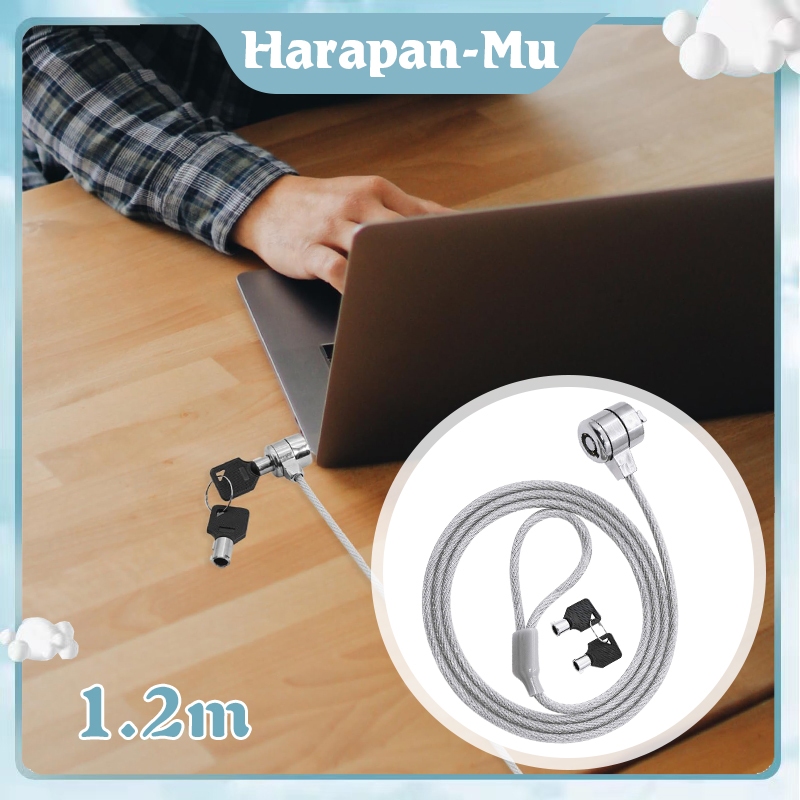 Jual 1.2m Kunci Rantai Untuk Laptop Anti Maling Kunci Pengaman Laptop ...