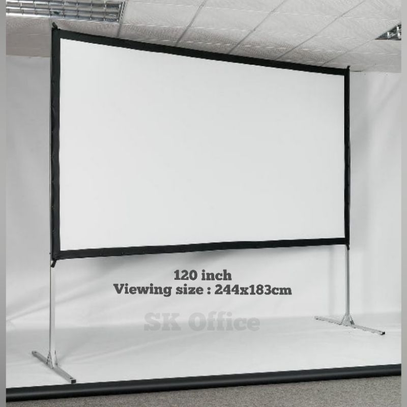 Jual Easy Fold Screen Pro Front&Rear 120inch Tembak Depan Belakang ...