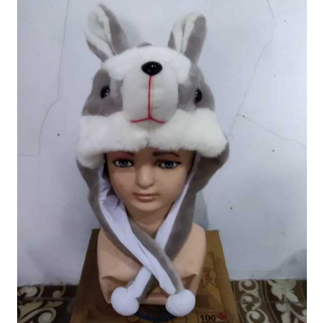 Jual Topi Animal Kelinci Animal Hat Rabbit Dewasa / Topi Karakter Hewan ...