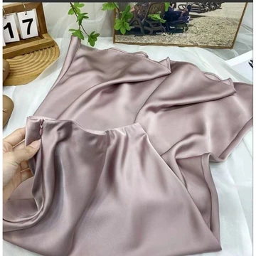 Bj Po 9902 White Long Satin Skirt Rok Panjang Satin Bkk Satin Skirt Rok Intu 9901