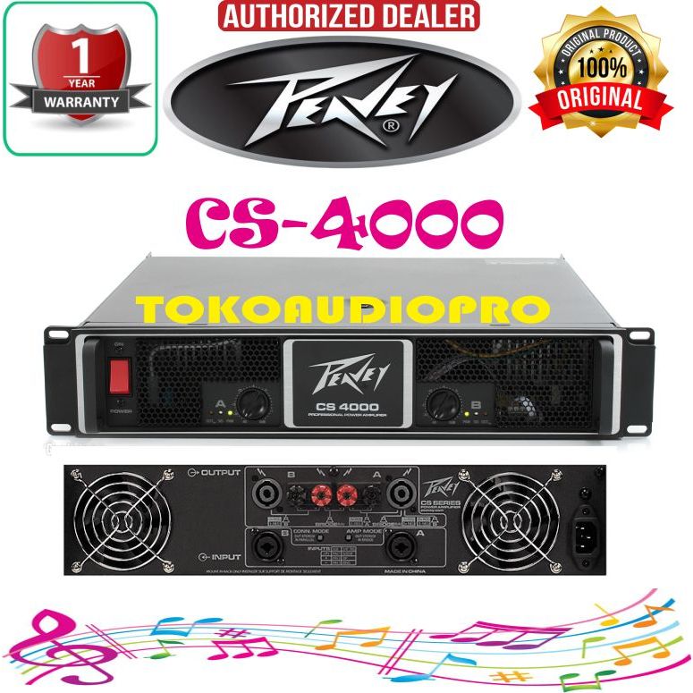 Jual Power Peavey Cs4000 2-Channel Power Amplifier Peavey CS-4000 ...