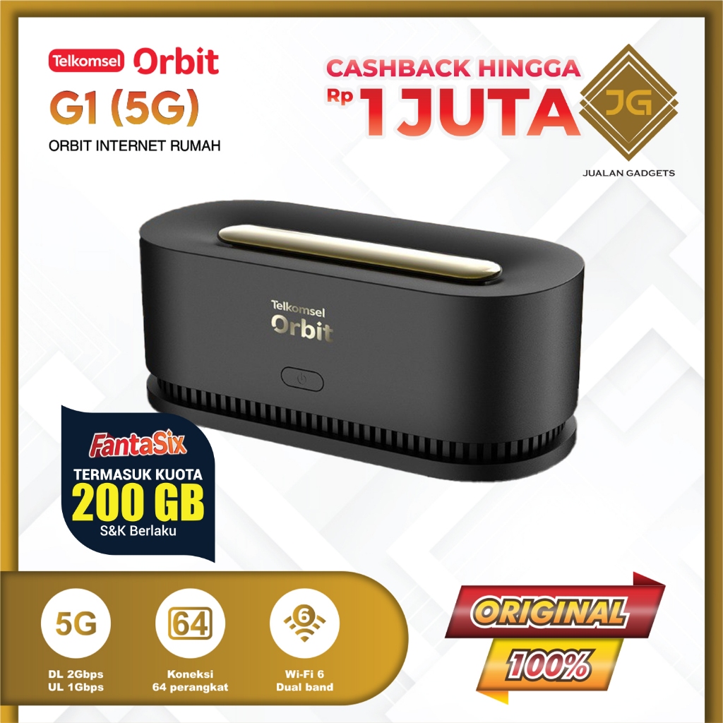 Jual Telkomsel Orbit 5G G1 Modem WiFi 5G High Speed Free Kuota 200GB ...