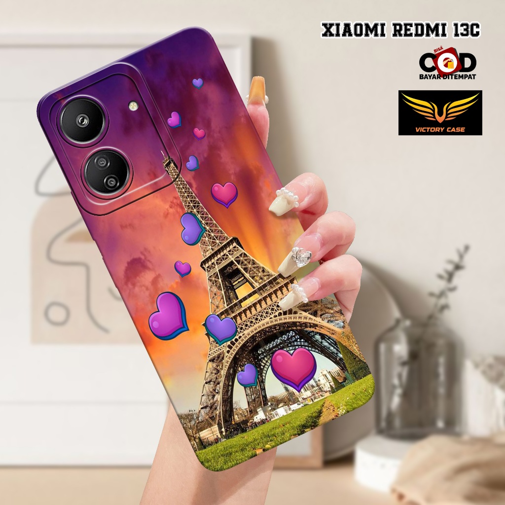 Jual Case Hp XIAOMI REDMI 13C Terbaru Motif PARIS Bahan Softcase