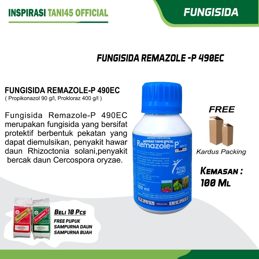 Jual Remazole P 490EC / Fungisida Remasol / Remazole P Fungisida 100ml ...