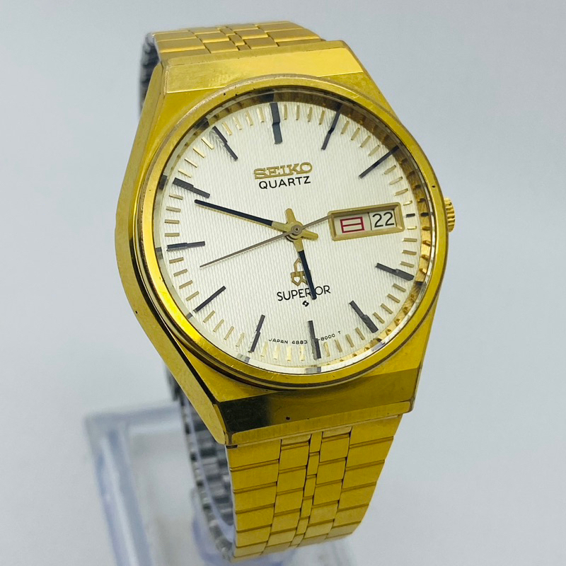 Jual Seiko Quartz 4883-8100 Superior Collector Item Made in Japan Gold ...