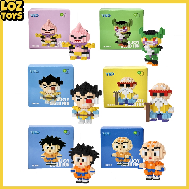 Jual LOZTOYS Nano Blocks Dragon Ball Mini Series 3D Model Mainan Blok ...