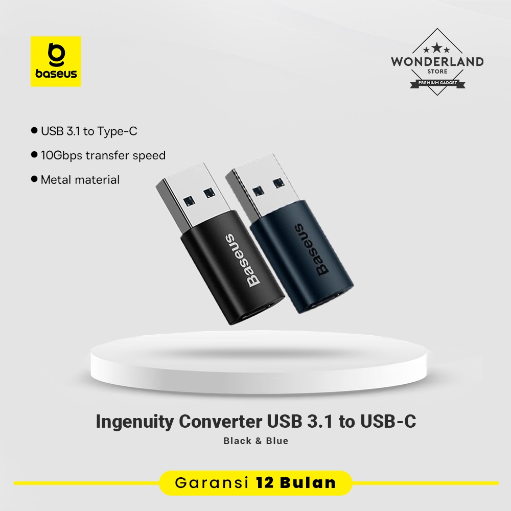 Jual Baseus Ingenuity Otg Usb A Male To Usb C Female Adapter Converter Wonderland Store