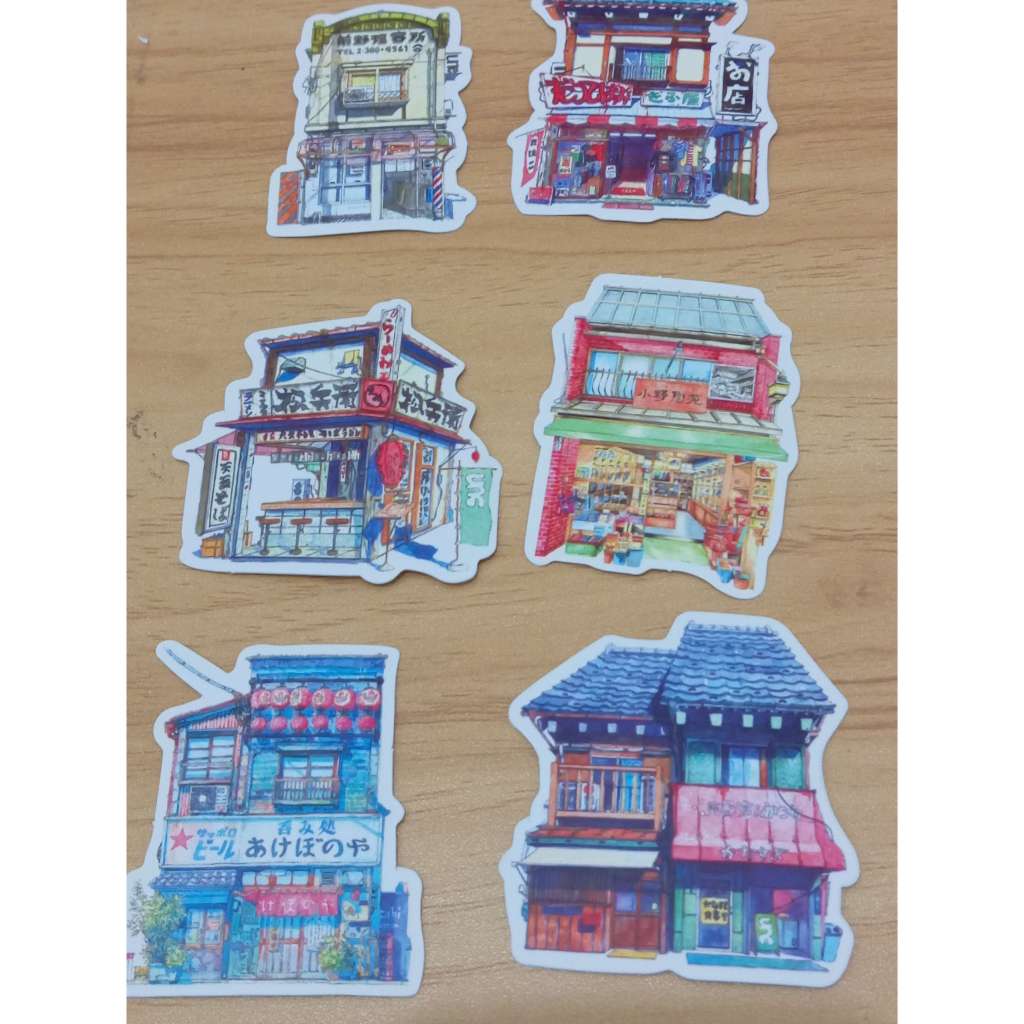 Jual Stiker Bangunan khas jepang | Stiker Jepang | Build stickers Japan ...